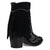 Dingo Womens Wild Sage Black Suede 7in Ankle Boots