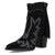 Dingo Womens Wild Sage Black Suede 7in Ankle Boots