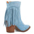 Dingo Womens Wild Sage Blue Suede 7in Ankle Boots