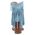Dingo Womens Wild Sage Blue Suede 7in Ankle Boots