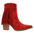 Dingo Womens Wild Sage Red Suede 7in Ankle Boots