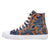 Dingo Womens Game Day Blue/Gold Denim High Top Sneakers Shoes