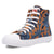 Dingo Womens Game Day Blue/Gold Denim High Top Sneakers Shoes