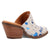 Dingo Womens Cash Cow Blue Hair-on-Hide 2.5in Heel Mules Shoes