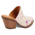 Dingo Womens Cash Cow Fuchsia Hair-on-Hide 2.5in Heel Mules Shoes
