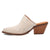 Dingo Womens Cash Cow Silver Hair-on-Hide 2.5in Heel Mules Shoes