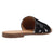Dingo Womens Moo Moo Black Hair-on-Hide Sandals Shoes