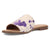 Dingo Womens Moo Moo Fuchsia Hair-on-Hide Sandals Shoes