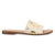 Dingo Womens Moo Moo Gold Hair-on-Hide Sandals Shoes