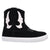 Dingo Womens Ollie Sneaker Black Suede 5in Ankle Boots