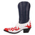 Dingo Womens Ride Em Cowgirl Multi-Color Leather 11in Cowboy Boots