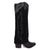 Dingo Womens Wild Horses Black Leather 16in Cowboy Boots