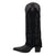 Dingo Womens Wild Horses Black Leather 16in Cowboy Boots