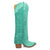 Dingo Womens Wild Horses Green Leather 16in Cowboy Boots