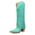 Dingo Womens Wild Horses Green Leather 16in Cowboy Boots