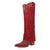 Dingo Womens Wild Horses Red Leather 16in Cowboy Boots
