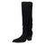 Dingo Womens Twister Black Suede 16in Fringe Cowboy Boots