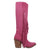 Dingo Womens Twister Fuchsia Suede 16in Fringe Cowboy Boots