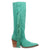 Dingo Womens Twister Green Suede 16in Fringe Cowboy Boots