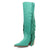Dingo Womens Twister Green Suede 16in Fringe Cowboy Boots
