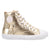 Dingo Womens Knarly Gold Leather Harness Sneakers Shoes