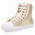 Dingo Womens Knarly Gold Leather Harness Sneakers Shoes