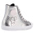 Dingo Womens Knarly Silver Leather Harness Sneakers Shoes