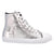Dingo Womens Knarly Silver Leather Harness Sneakers Shoes