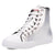 Dingo Womens Knarly Silver Leather Harness Sneakers Shoes