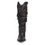 Dingo Womens Grit N Grace Black Leather 16in Stud Fashion Boots