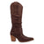 Dingo Womens Grit N Grace Brown Leather 16in Stud Fashion Boots