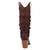 Dingo Womens Grit N Grace Brown Leather 16in Stud Fashion Boots
