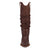 Dingo Womens Grit N Grace Brown Leather 16in Stud Fashion Boots