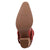 Dingo Womens Grit N Grace Red Leather 16in Stud Fashion Boots