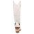 Dingo Womens Grit N Grace White Leather 16in Stud Fashion Boots