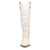 Dingo Womens Grit N Grace White Leather 16in Stud Fashion Boots