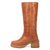 Dingo Womens Vagabond Tan Leather 14in Vintage Fashion Boots