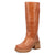 Dingo Womens Vagabond Tan Leather 14in Vintage Fashion Boots