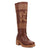 Dingo Womens Avalon Brown Leather 16in Vintage Fashion Boots 10 M