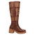 Dingo Womens Avalon Brown Leather 16in Vintage Fashion Boots 10 M