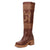 Dingo Womens Avalon Brown Leather 16in Vintage Fashion Boots 10 M