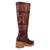 Dingo Womens Avalon Merlot Leather 16in Vintage Fashion Boots