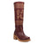 Dingo Womens Avalon Merlot Leather 16in Vintage Fashion Boots