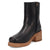 Dingo Womens Roxy Bootie Black Leather 7in Ankle Boots