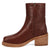 Dingo Womens Roxy Bootie Brown Leather 7in Ankle Boots