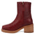 Dingo Womens Roxy Bootie Merlot Leather 7in Ankle Boots