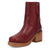 Dingo Womens Roxy Bootie Merlot Leather 7in Ankle Boots