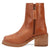 Dingo Womens Roxy Bootie Tan Leather 7in Ankle Boots 6.5 M
