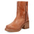 Dingo Womens Roxy Bootie Tan Leather 7in Ankle Boots 6.5 M