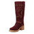 Dingo Womens Troubadour Burgundy Suede 16in Fashion Boots